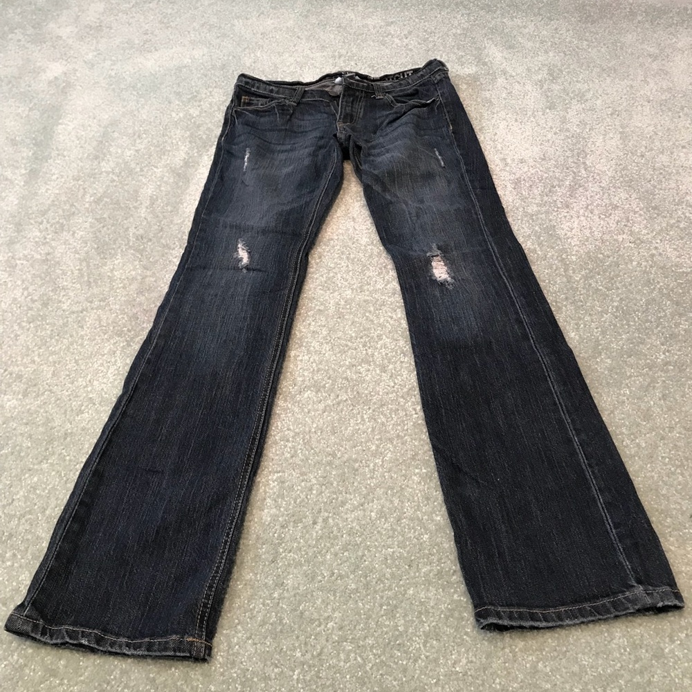 New York and company size 0 low rise boot cut jean